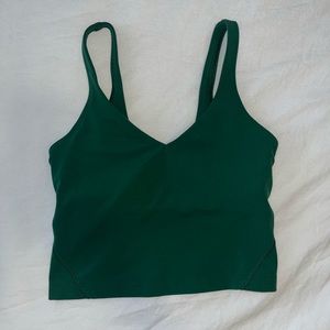 Lululemon Athletica Align Cropped Tank in Green - Size 2.